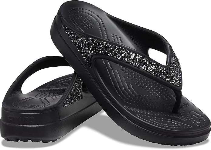 Crocs Women's Sloane Glitter Wedge Clog