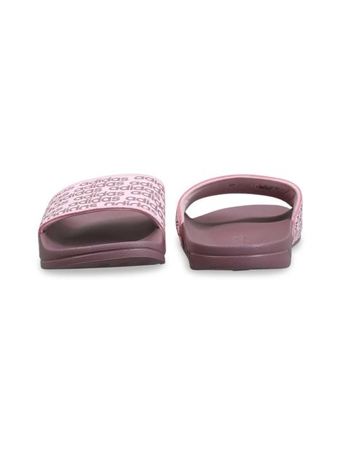 Adidas Women&#039;s SPRIGHT Pink Slides - View 3