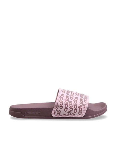 Adidas Women&#039;s SPRIGHT Pink Slides - View 2