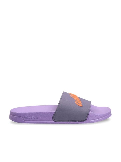 Adidas Women&#039;s ADILETTE SHOWER Purple Slides - View 5