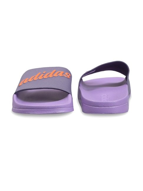 Adidas Women&#039;s ADILETTE SHOWER Purple Slides - View 2