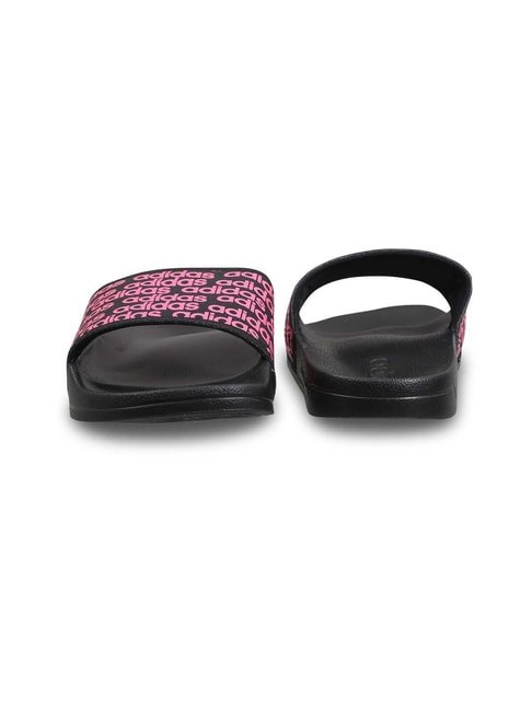Adidas Women&#039;s SPRIGHT Black Slides - View 3