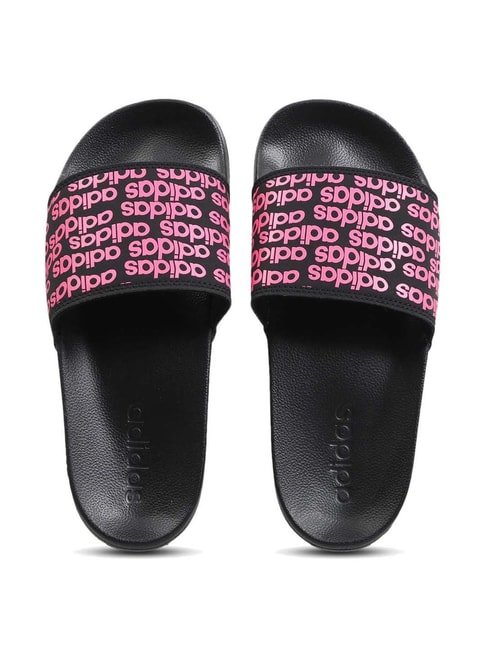 Adidas Women&#039;s SPRIGHT Black Slides - View 5