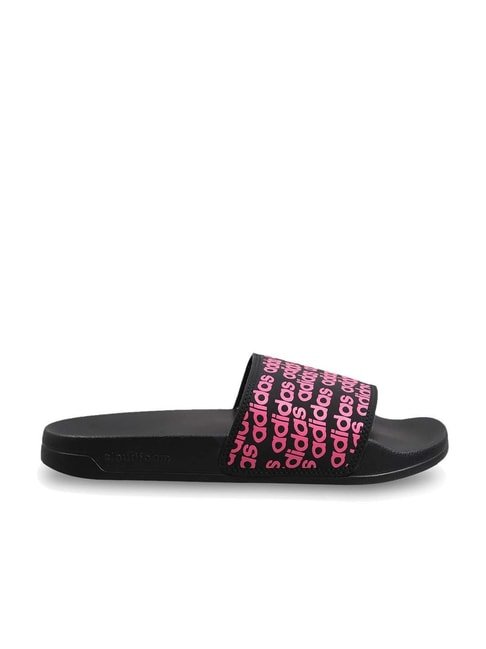 Adidas Women&#039;s SPRIGHT Black Slides - View 2