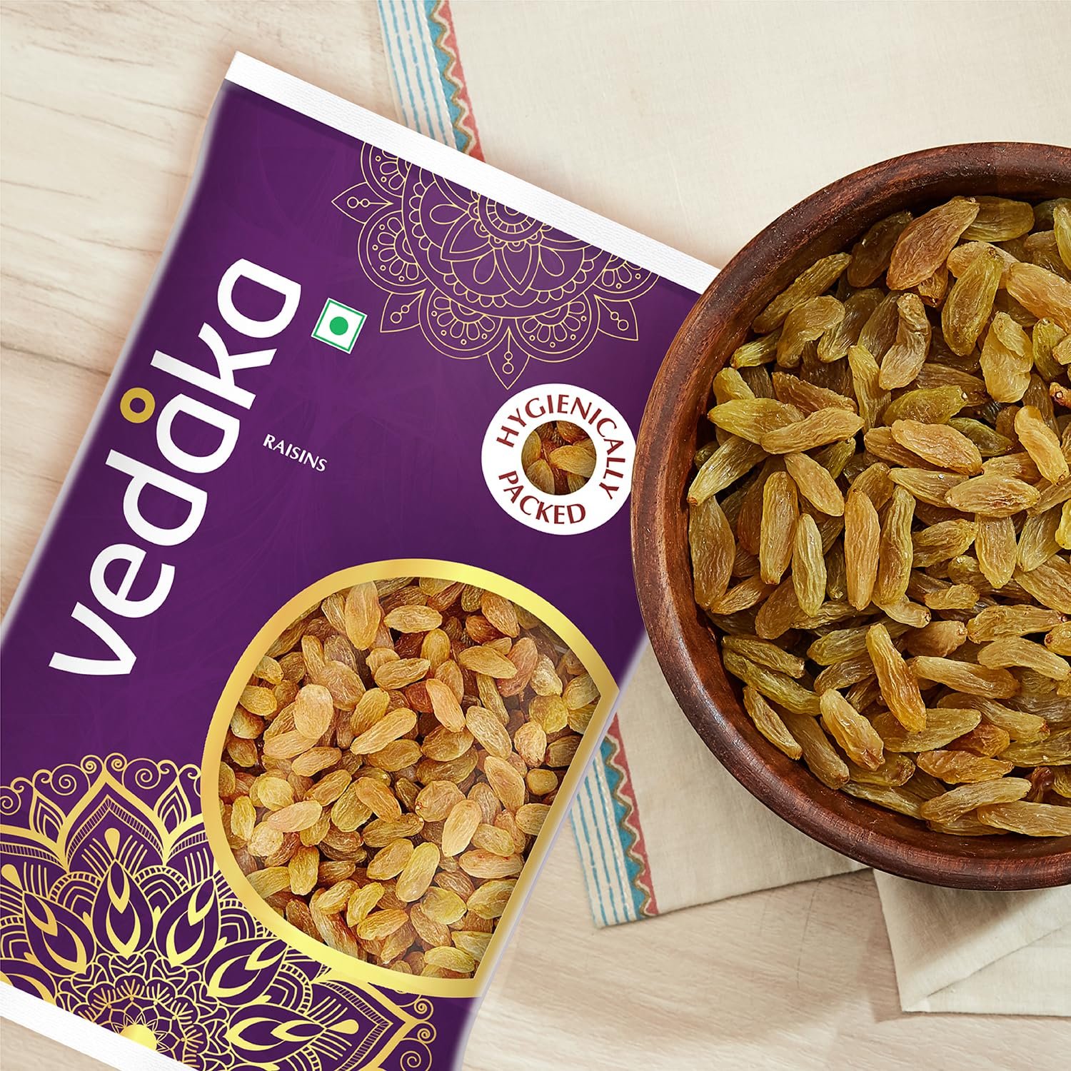 1 Kg | Kismish | Premium Dried Grapes | Sweet Fruity Taste and Soft Chewy Texture | Natural Source of Antioxidants, Potassium &amp; Fiber | Healthy Snack - View 4