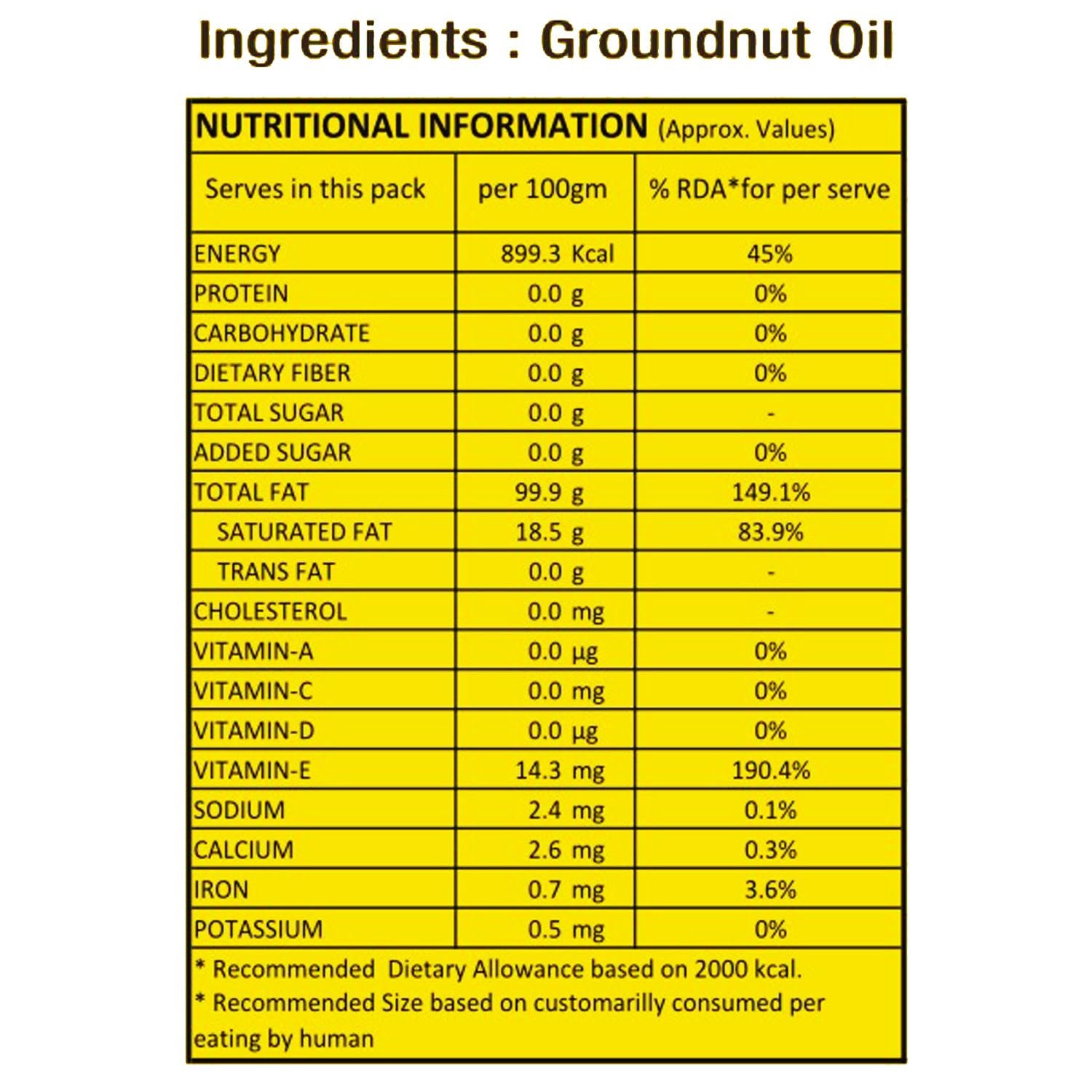 15 Kg | Tin Can | Maanu Cold Pressed Groundnut Peanuts Oil 15 Kg | Tin Can | Kolhu/Kacchi Ghani/Chekku/Ganuga | Peanut Oil | Natural | Chemical-Free | Cold Pressed Groundnut Oil for Cooking - View 4